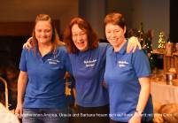 Andrea, Barbara und Ursula freuen sich auf den so lange geprobten Auftritt und die Pr&auml;sentation der CD- Wiehnacht&#039;s-(g)wonder
